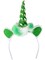 Saint Patrick's Day Mystical Green Unicorn Horn Headband Costume Accessory